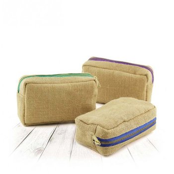 Jute Cosmetic Bags